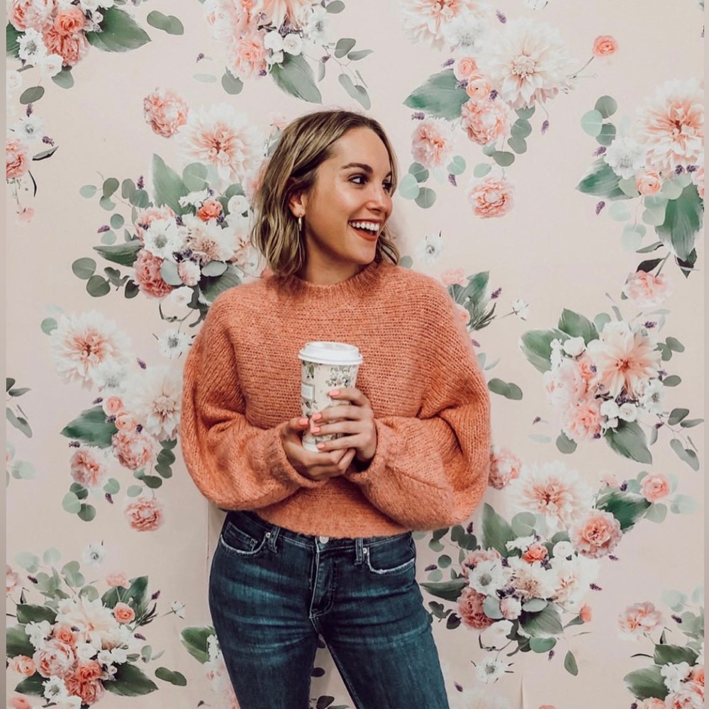 Aritzia oversized cropped sweater